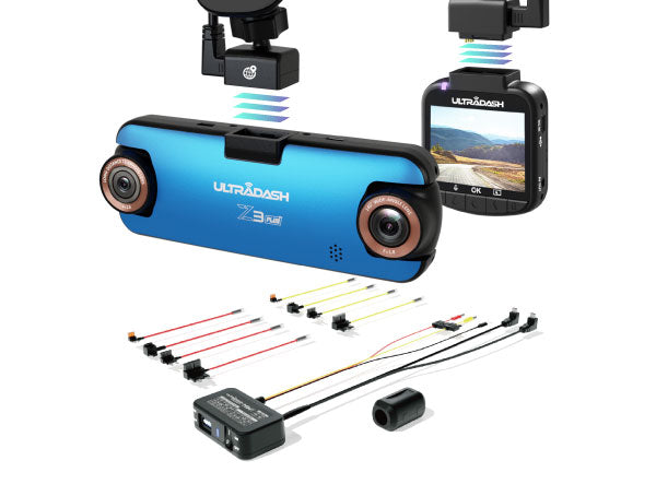 Front Z3+(Standard) and Rear C1 Three Channels Dash Cams – Cansonic Dash Cam