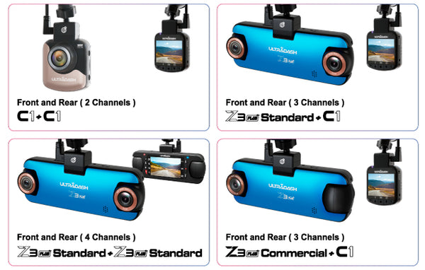 Advanced hardwire kit HW1 mix and match becomes 2 3 4 channels dash cams