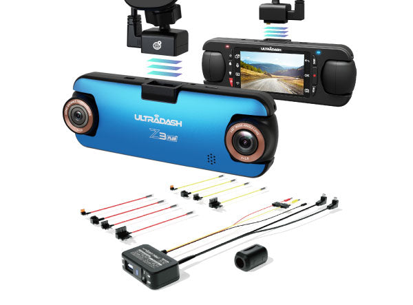 Front and Rear Z3+s Four Channels Dash Cams