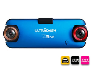 Z3+ dashcam dual lens dash cam Commercial edition for uber lyft truck taxi rideshare professional drivers